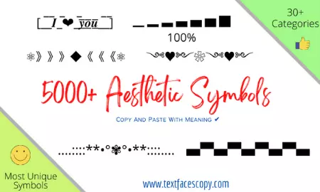 Aesthetic symbols