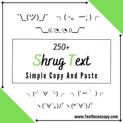 shrug text